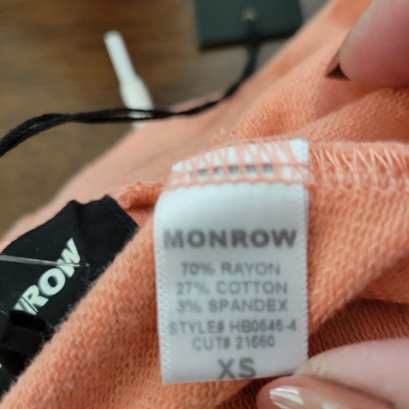 Monrow Super Soft Drawstring Sweatpants XS NWT - Picture 9 of 10